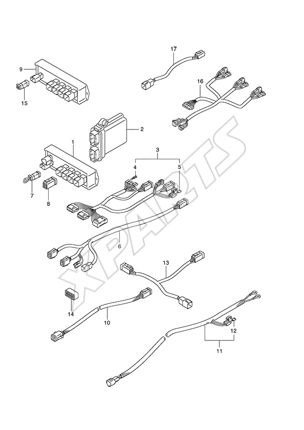  Opt: Harness (2) til Suzuki motor